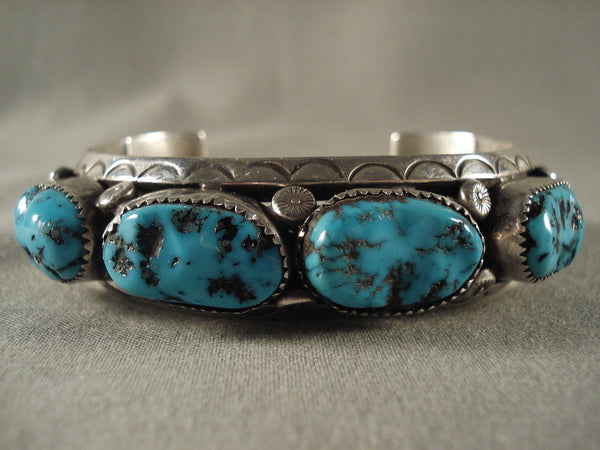 Museum Vintage Hopi Turquoise Silver Bracelet Old