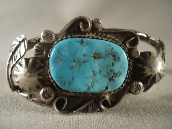 Museum Vintage Hopi Turqyuoise Silver Bracelet Old