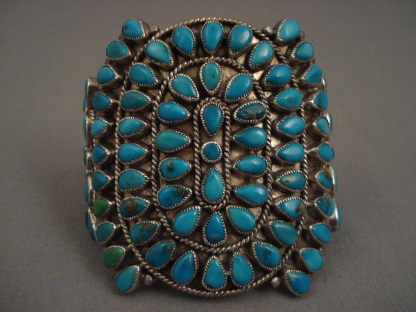 Museum Vintage Navajo Turquoise Silver Bracelet Old