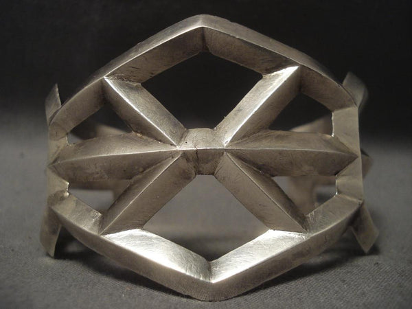 Huge Vintage Navajo x Silver Bracelet
