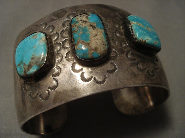 Museum Vintage Navajo #8 Turquoise Silver Bracelet