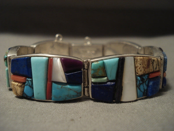 The Best Vintage Navajo Cal Begay 'High Grade Stone' Silver Bracelet