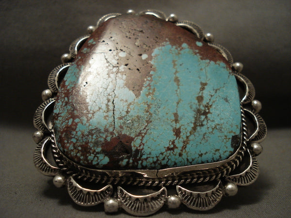 Mammoth Navajo 'Red Spiderweb Matrix' Silver Bracelet- Incredible!!