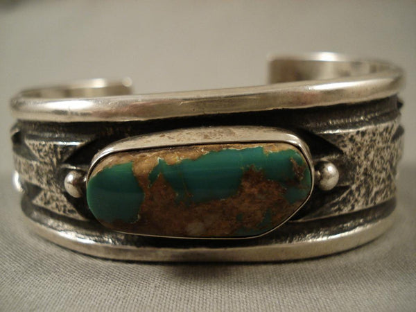 One Of The Most Unique Vintage Navajo Wil Begay Royston Turquoise Bracelet