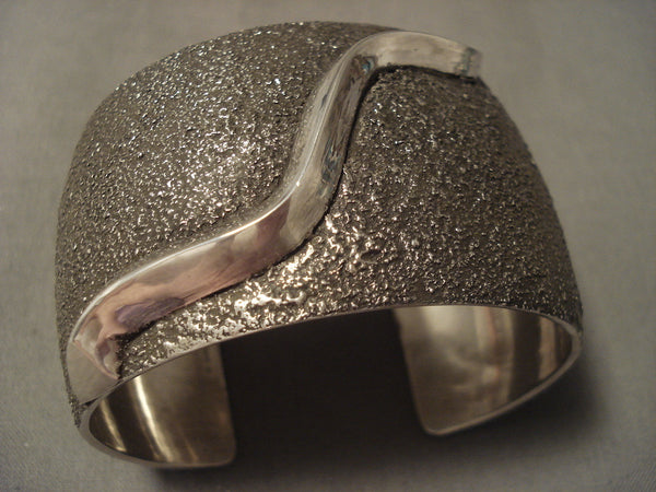 Superior Vintage Navajo 'Wide' Snake Silver Bracelet