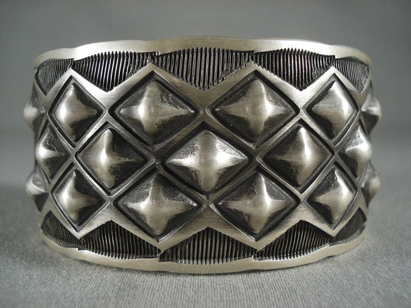 Museum Navajo 'Protruding Silver Works' Silver Bracelet
