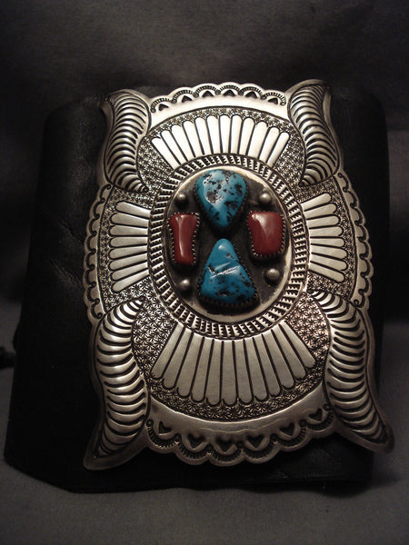 Mega Navajo Vintage Hand Wrought Ketoh Silver Bracelet