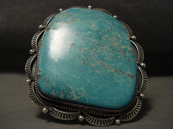 Now That Is A Big Navajo Turquoise Silver Bracelet