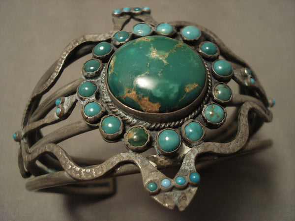 Late 1800's / Early 1900's Opulent Vintage Navajo Cerrillos Turquoise Bracelet
