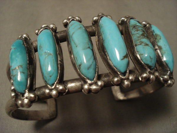 Museum Vintage Navajo Spider Turquoise Silver Bracelet