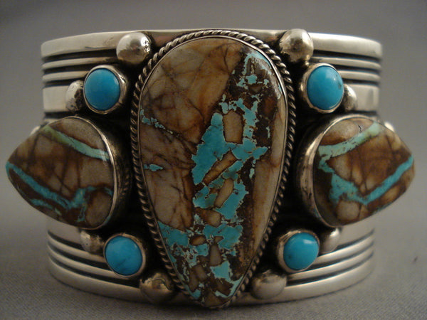 Mind Blowing Vintage Navajo Mega Royston Turquoise Bracelet