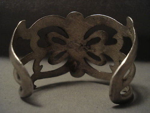 HUGE VERY OLD NAVAJO EARLIER 1900'S SILVER BRACELET