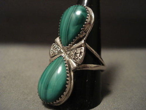 ONE OF THE MOST UNIQUE VINTAGE NAVAJO KEE JOE BENALLY (D.) SILVER RING