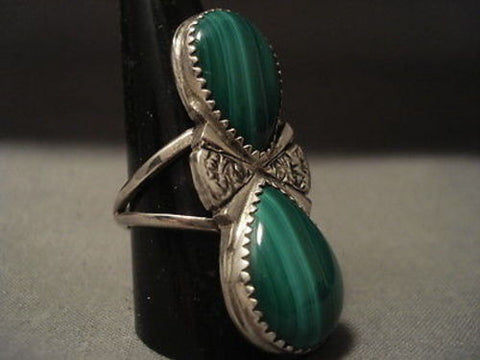 ONE OF THE MOST UNIQUE VINTAGE NAVAJO KEE JOE BENALLY (D.) SILVER RING