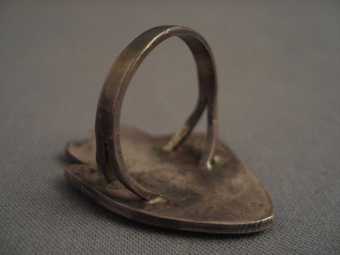 Huge Museum Vintage Hopi hand Silver Ring