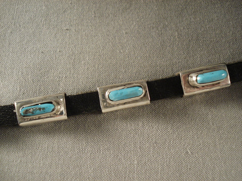 Museum Vintage Navajo Jimmie King Jr Silver Hat Concho Belt