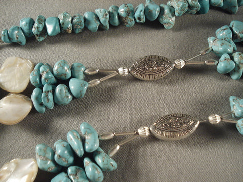 Fabulous Vintage Navajo Turquoise Necklace Bracelet Set