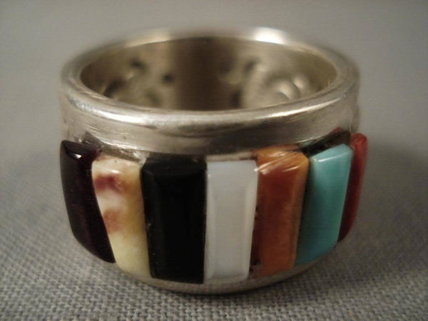 Corn Row Vintage Navajo Ray Adakai Silver Ring