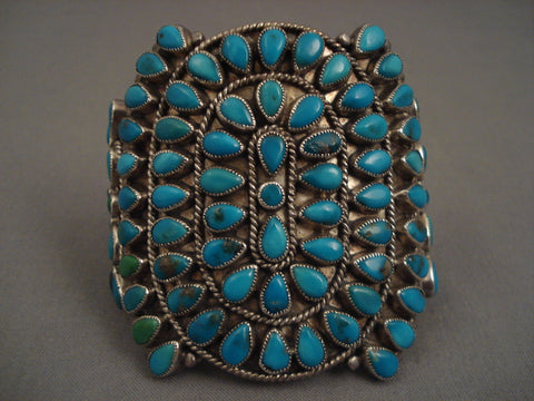 Museum Vintage Navajo Turquoise Silver Bracelet Old