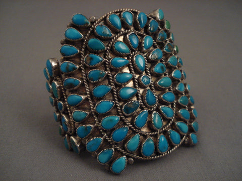 Museum Vintage Navajo Turquoise Silver Bracelet Old