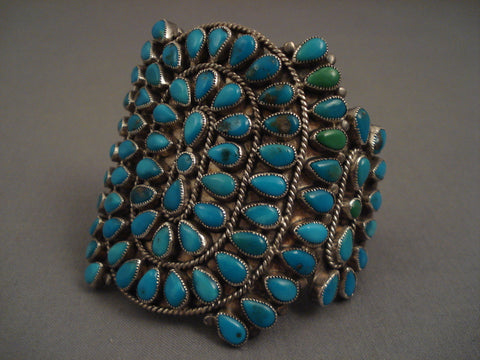 Museum Vintage Navajo Turquoise Silver Bracelet Old