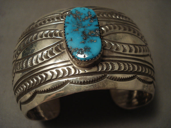 Wow Now Thats Some Nice Stamp Work Navajo Turquoise Bracelet