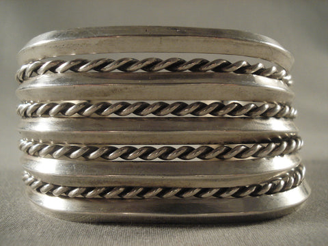 94 Gram Very Old Hand Wrought Sterling Silver Navajo Bracelet