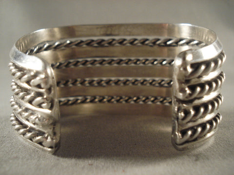 94 Gram Very Old Hand Wrought Sterling Silver Navajo Bracelet