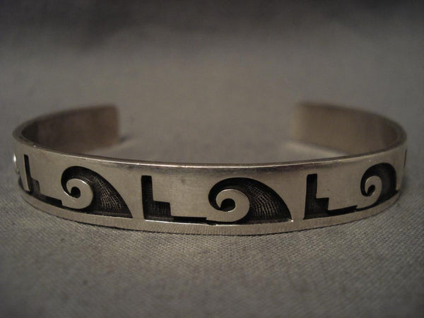 Important Vintage Hopi Glenn Lucas Silver Bracelet