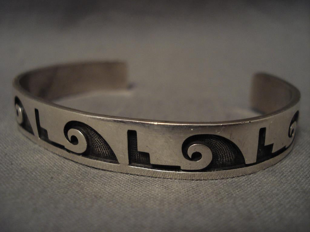 Important Vintage Hopi Glenn Lucas Silver Bracelet – Nativo-Arts