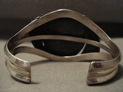 Museum Vintage Navajo Bisbee Turquoise Silver Bracelet Old