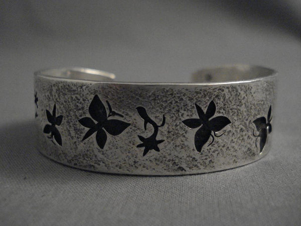 Important Modernist Navajo Kee Yazzie Silver Bracelet