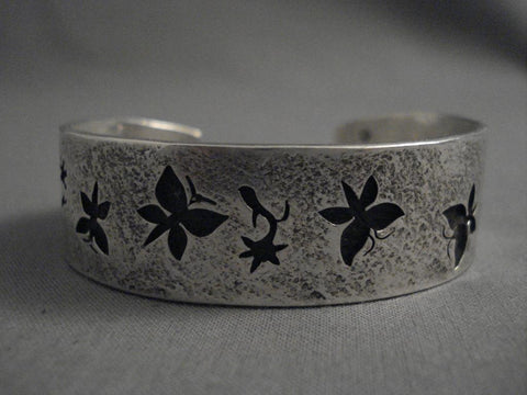 Important Modernist Navajo Kee Yazzie Silver Bracelet