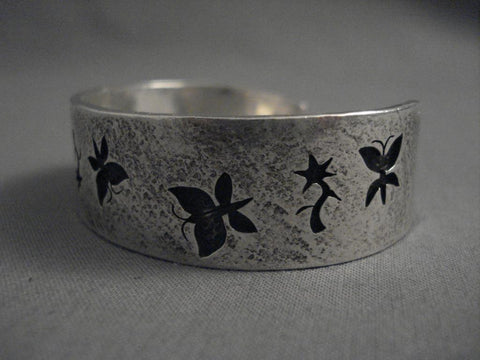 Important Modernist Navajo Kee Yazzie Silver Bracelet
