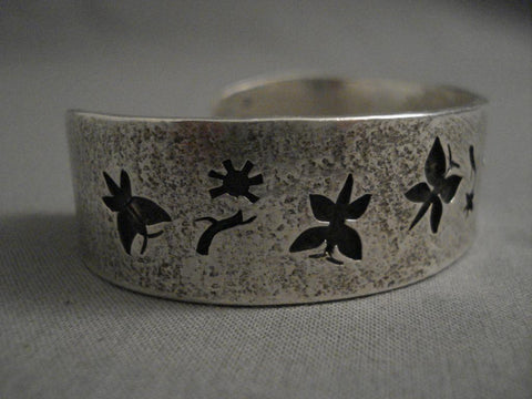 Important Modernist Navajo Kee Yazzie Silver Bracelet
