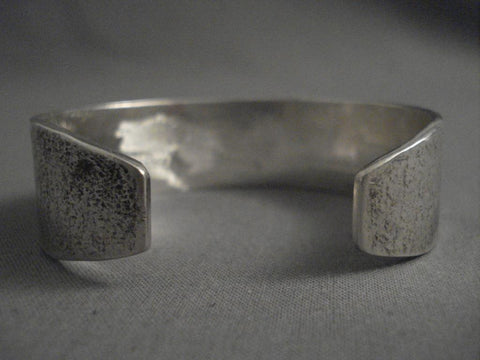 Important Modernist Navajo Kee Yazzie Silver Bracelet