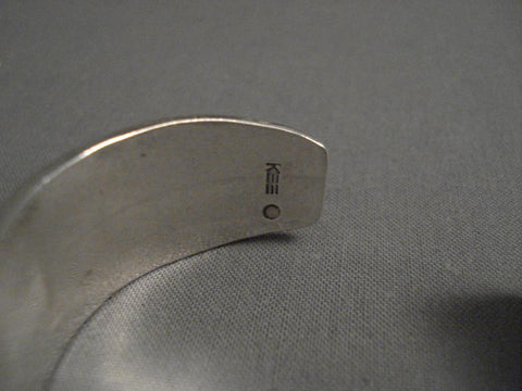 Important Modernist Navajo Kee Yazzie Silver Bracelet