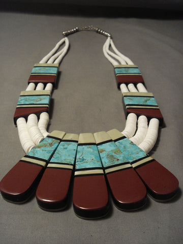 306 Gram '2 Sided' Santo Domingo Turquoise Necklace