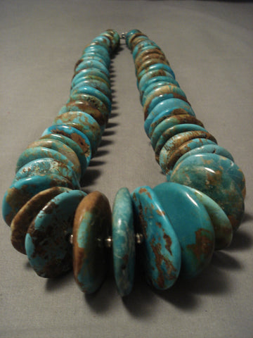 848 Gram Biggest And Best Vintage Navajo Royston Turquoise Necklace