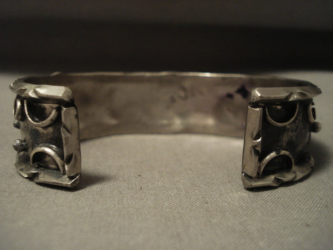 Incredible Rare Turquoise Last Chance Mine Vintage Navajo Silver Bracelet