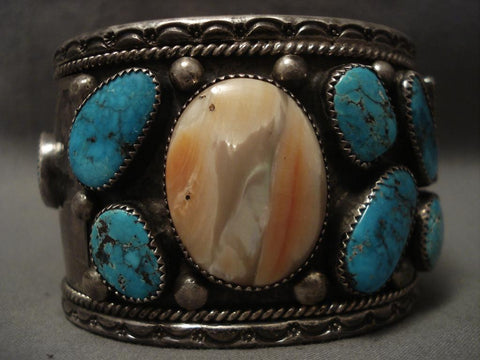 Museum Vintage Navajo shiprock Silver Turquoise Bracelet