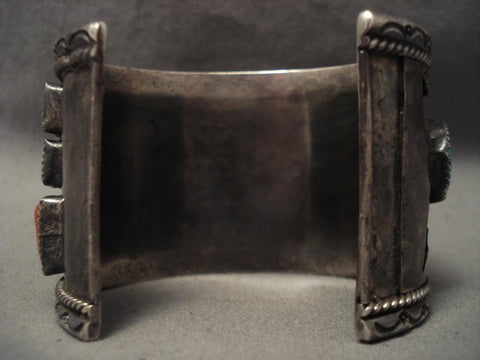 Museum Vintage Navajo shiprock Silver Turquoise Bracelet