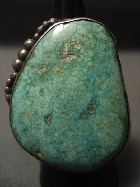 The Best Very Old Deposit Carico Lake Turquoise Silver Ring