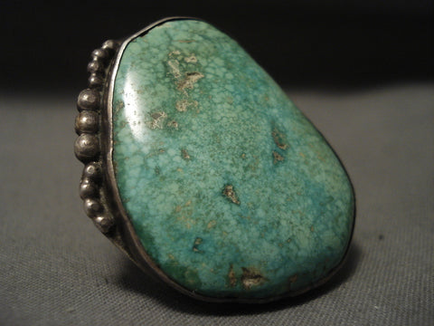 The Best Very Old Deposit Carico Lake Turquoise Silver Ring