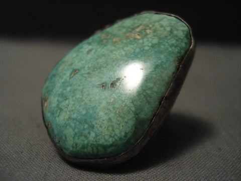 The Best Very Old Deposit Carico Lake Turquoise Silver Ring