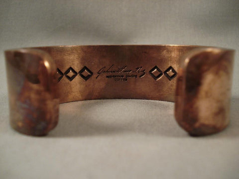 Hvy Vintage Navajo 242 Gram Silver Copper Bracelet