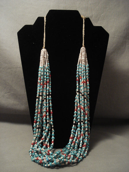 Museum Vintage Navajo Turquoise Coral Necklace