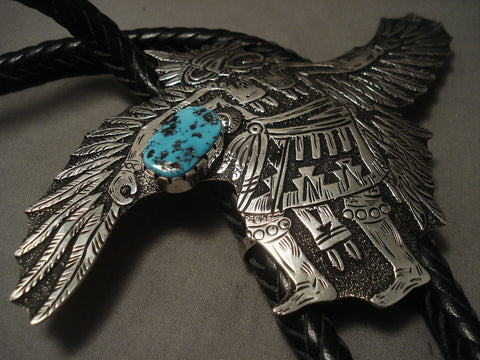 The Biggest And Important Modernistic Rich Singer Eagle Bolo Tie