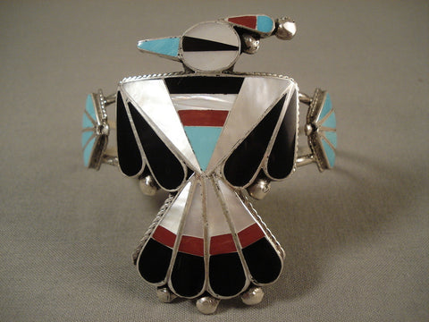 Big Big Big Vintage Zuni Bird Silver Bracelet