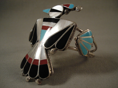 Big Big Big Vintage Zuni Bird Silver Bracelet